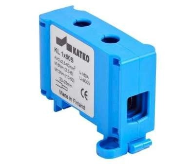 Borne KL 1x50N Empreinte Hex 5 bleu