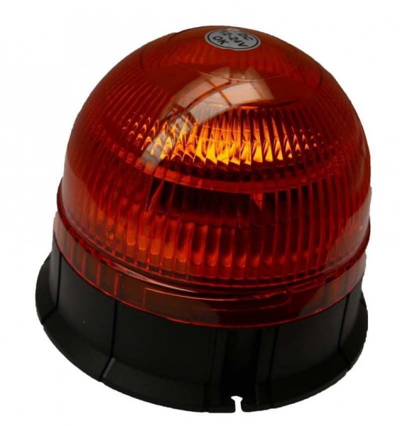 Gyrophare LED Rotatif R65 R10 12/24 Orange - Fixation 3 points