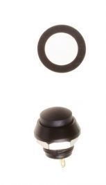 Tête de bouton poussoir noir