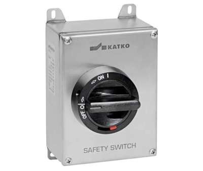 Interrupteur-sectionneur de sécurité AC-23 400/415V(A/kW)40A/22kW, RA2 coffret en acier inoxydable 3 pôles