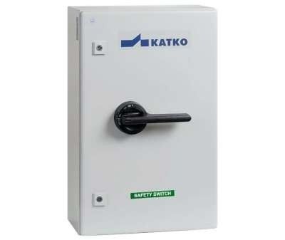 Interrupteur-sectionneur de sécurité AC-21:200A AC-23:200A, 3 pôles, coffret en tôle d''acier T6 EMC, incl. perçages et presse-étoupes 2XM50MEMC