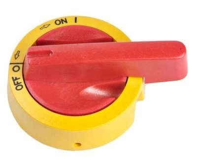 Handle LK11 Y/R for KU 16N-125N A, KU 100-160 A, VKE 125-160 A, KVKE 63-160 A, jaune/rouge