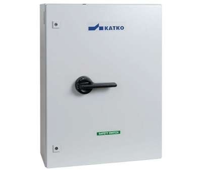 Interrupteur-sectionneur de sécurité AC-21:250 A AC-23:250 A TR04 coffret en tôle d''acier 6 pôles