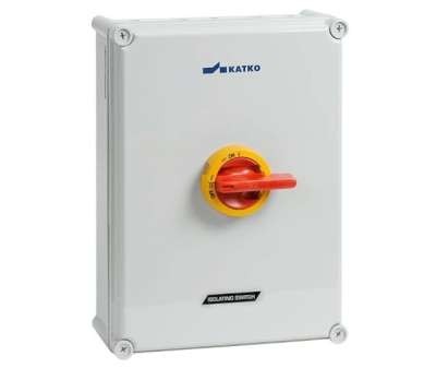 Interrupteur-sectionneur de sécurité AC-21:160A AC-23:100A MF11 coffret polycarbonate 8 pôles jaune/rouge