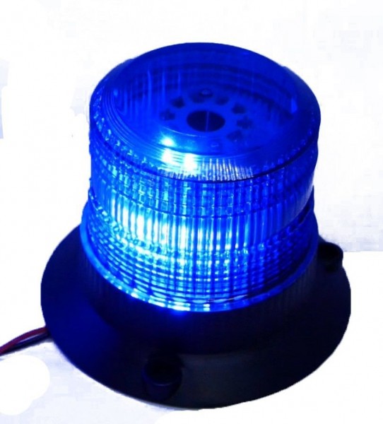 Feu à éclats LED Lentille bleue 10-30V ECE R10 IP56 3 fonctions