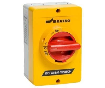 Interrupteur-sectionneur de sécurité AC-21:25A A2 coffret aluminium 4 pôles jaune/rouge