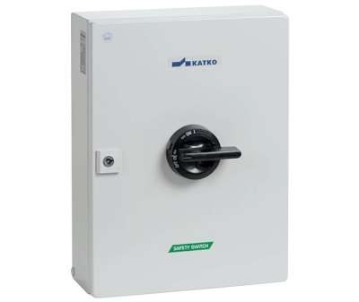 Interrupteur-sectionneur de sécurité AC-21:200 A AC-23:135A, 3-Pole, coffret en tôle d''acier T5 EMC, including holes and cable glands 2XM50MEMC