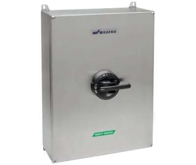 Interrupteur-sectionneur de sécurité AC-21:200 A AC-23:135 A H02 coffret en acier inoxydable 6 pôles