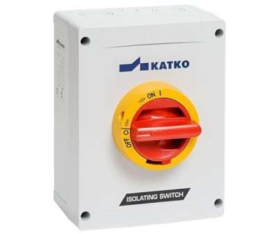 Interrupteur-sectionneur de sécurité AC-21:25A AC-23:16A U3 coffret polycarbonate 8 pôles jaune/rouge