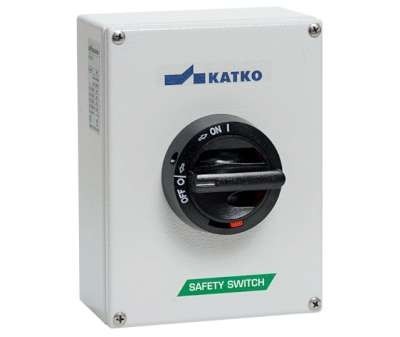 Interrupteur-sectionneur de sécurité AC-21:100 A AC-23:63 A TE005 coffret en tôle d''acier 4 pôles