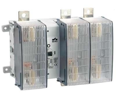 Interrupteur-sectionneur porte-fusibles AC-22:315A 3 pôles NT solid neutral