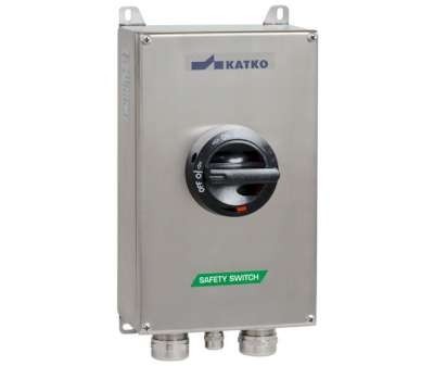 Interrupteur-sectionneur de sécurité AC-21:63 A H32EX coffret en acier inoxydable 6 pôles