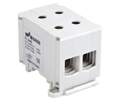 Borne KL 2x95 Empreinte Hex 6 gris