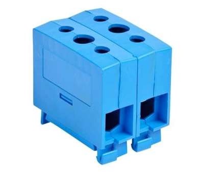 Borne KC 2x35 Empreinte PZ2 gris