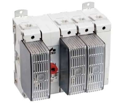 Interrupteur-sectionneur porte-fusibles AC-22:63A 4 pôles F Fuse switched neutral