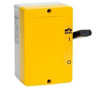 Interrupteur-sectionneur actionné latéralement AC-21:25 A AC-23:16 A 4 pôles jaune/rouge A2 coffret aluminium