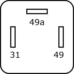 Centrale clignotante 3-P 12V