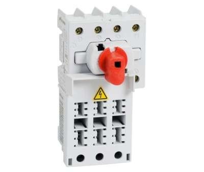 Interrupteur-sectionneur porte-fusibles AC-21:25A 4 pôles