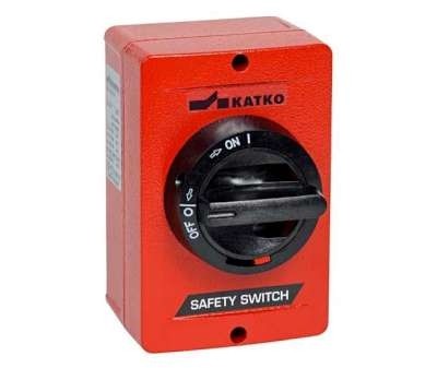 Interrupteur-sectionneur de sécurité AC-21:63 A firerated A2 coffret aluminium 3 pôles rouge