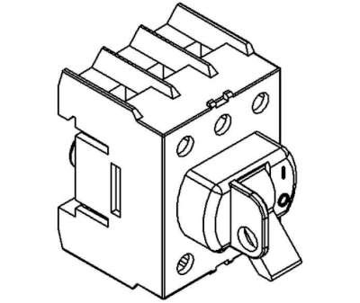 Interrupteurs-sectionneurs à levier AC-21:80A 3 pôles
