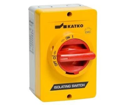 Interrupteur-sectionneur de sécurité AC-21:25 A AC-23:16 A2xM25 cable glands coffret aluminium A2 3 pôles jaune/rouge