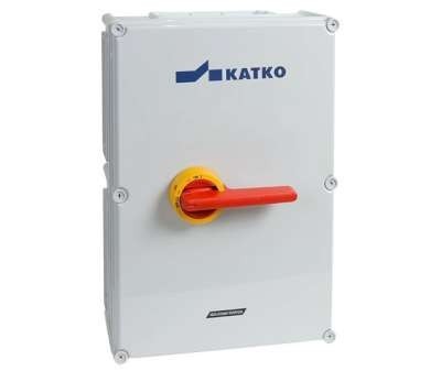 Interrupteur-sectionneur de sécurité AC-21:200A AC-23:200A MF03 coffret polycarbonate 4 pôles jaune/rouge