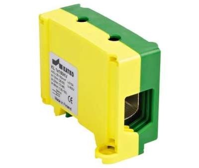 Borne KL 1x150PE Empreinte Hex 6 jaune-vert