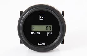 Horamètre, Ecran LCD, rond, fixation par clip, 21mA, 4,5-90VDC