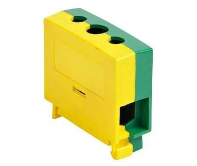 Borne KC 1x16PE Empreinte PZ2 jaune-vert